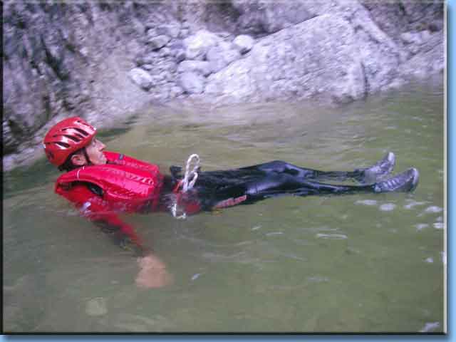 swimming in white water